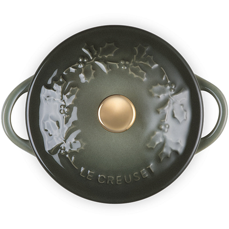 Le Creuset Mini Cocotte Holly 10cm Thyme