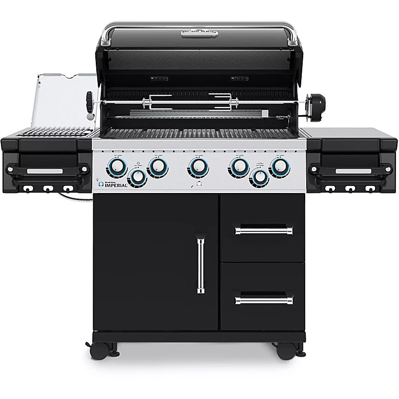 Broil King IMPERIAL 590 IR Black Gas Grill with Infrared Side Burner