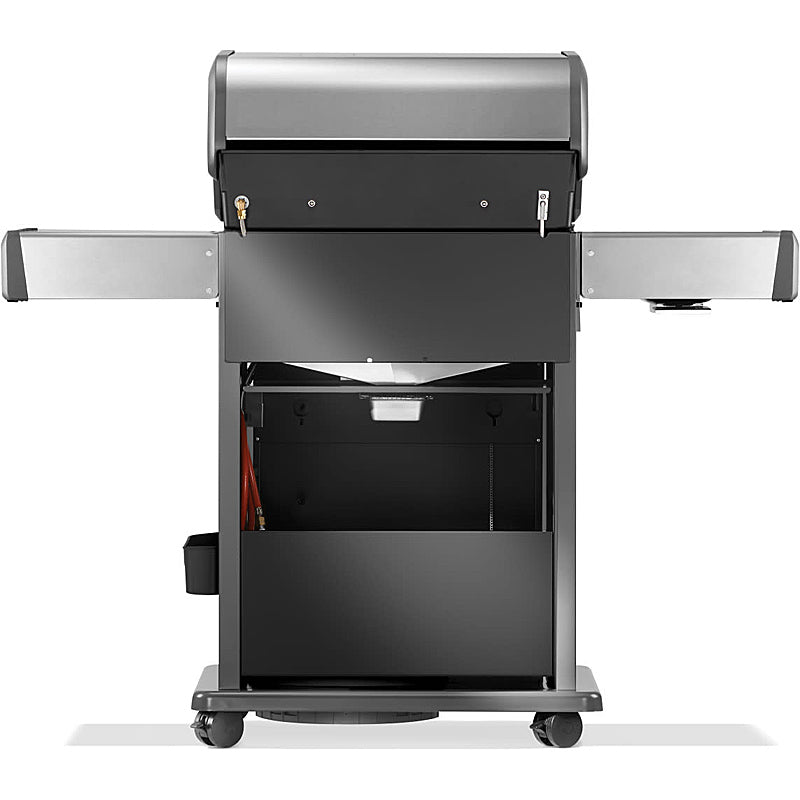 Napoleon Rogue Pro 425 Gas Grill, SIZZLE ZONE Side Burner, Stainless Steel