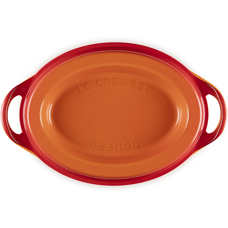 Le Creuset roaster Doufeu oval 32 cm oven red