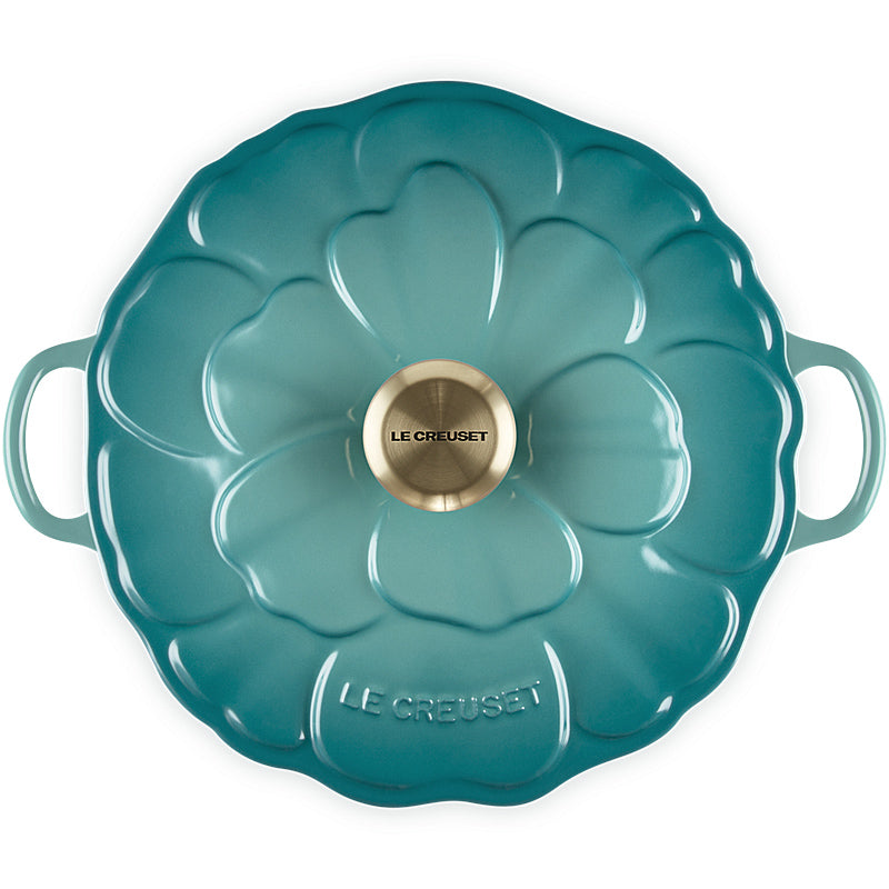 Le Creuset Gourmet-Profitopf Signature Blume 26 cm Bleu Riviera