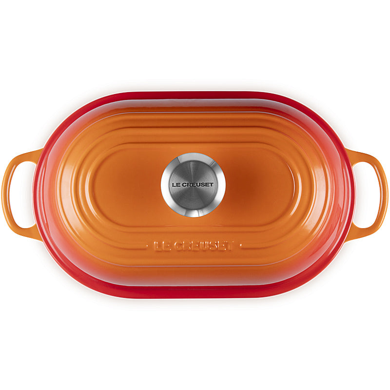Le Creuset Brot Bräter Signature oval 29 cm Ofenrot