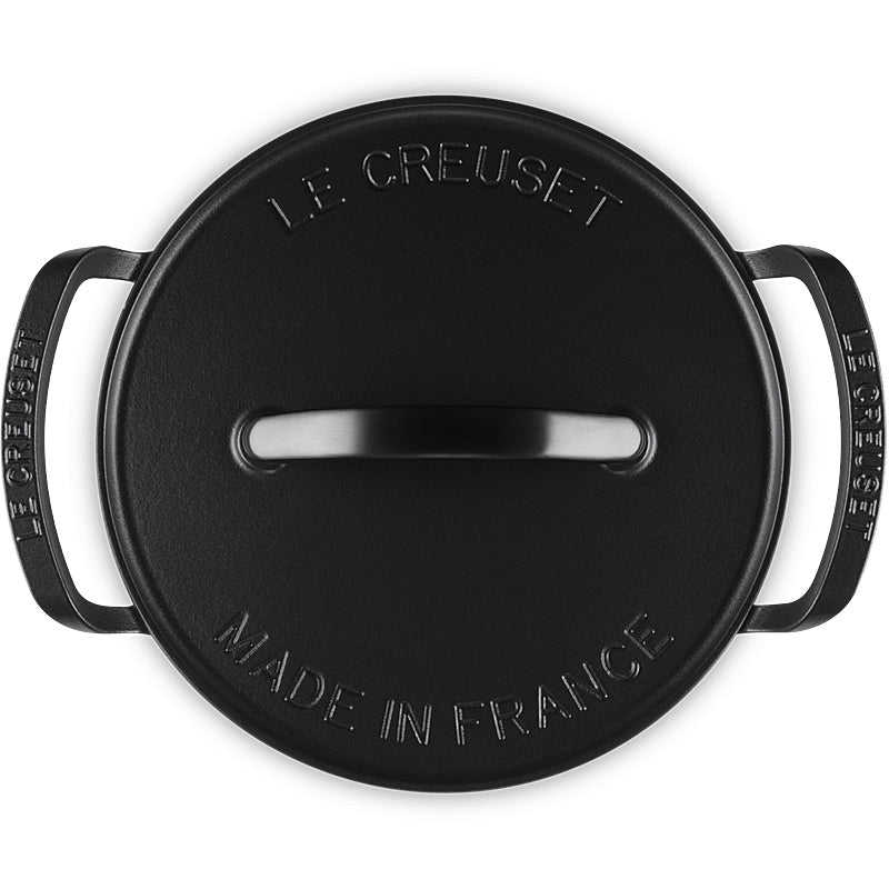Le Creuset BBQ Outdoor Bräter flach 29 cm Schwarz Matt