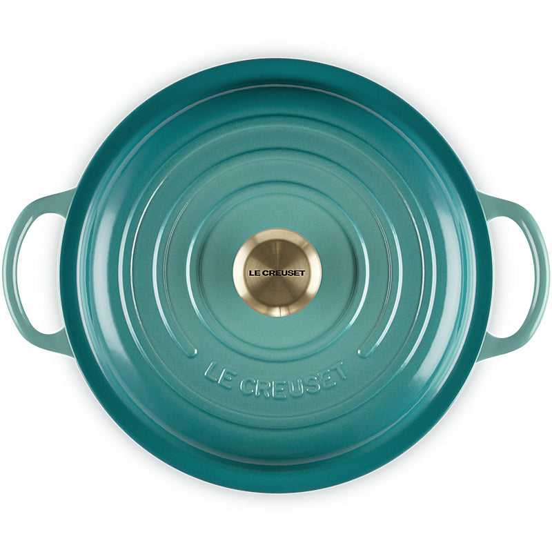 Le Creuset Signature Round Cocotte 22 cm Riviera Blue