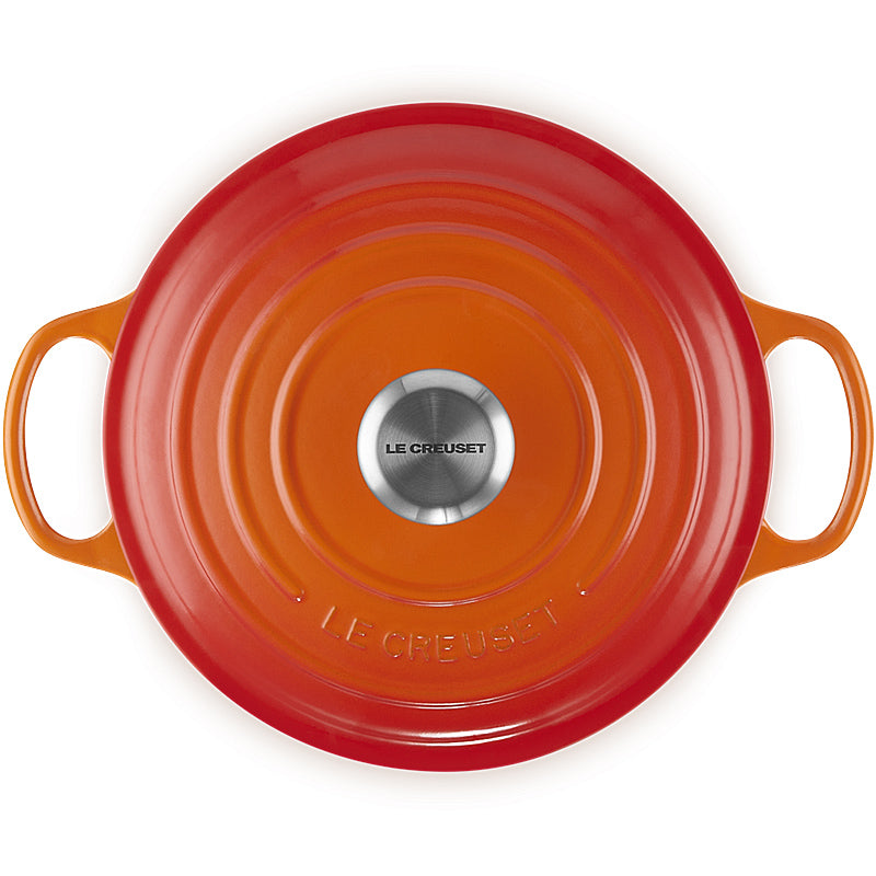 Le Creuset Sauteuse Signature 24 cm Ofenrot