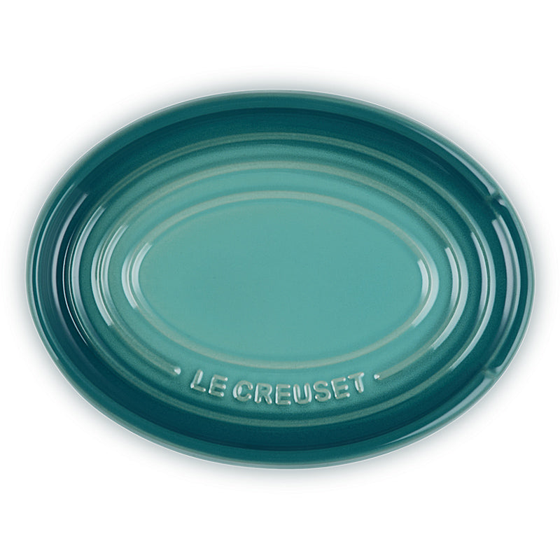 Le Creuset Löffelablage oval Bleu Riviera