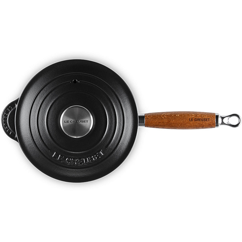 Le Creuset Professional Saucepan with Wooden Handle 18 cm Black 