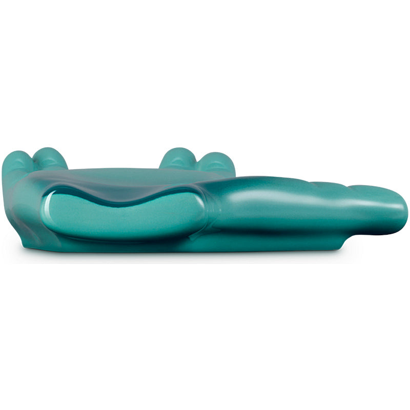Le Creuset Live Long & Prosper Löffelablage Bleu Riviera 19cm aus Steinzeug