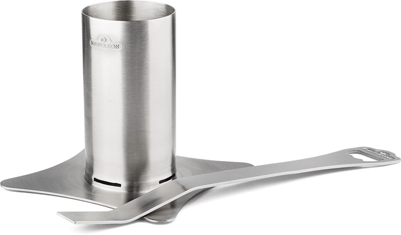 Napoleon Edelstahl-Hähnchen-Halterung mit abnehmbarem Griff 56034