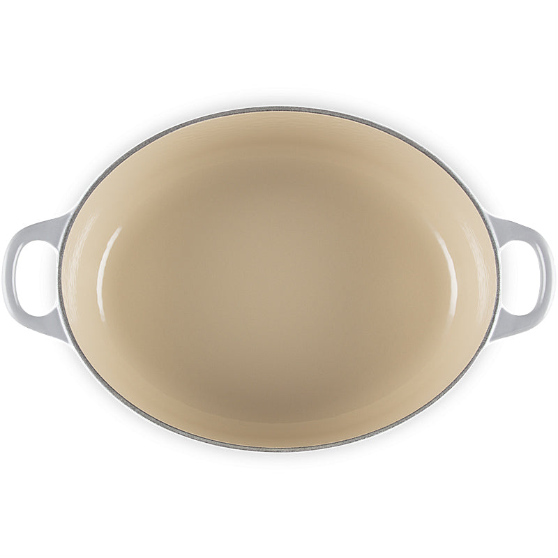 Le Creuset Bräter Tradition oval 29cm Perlgrau