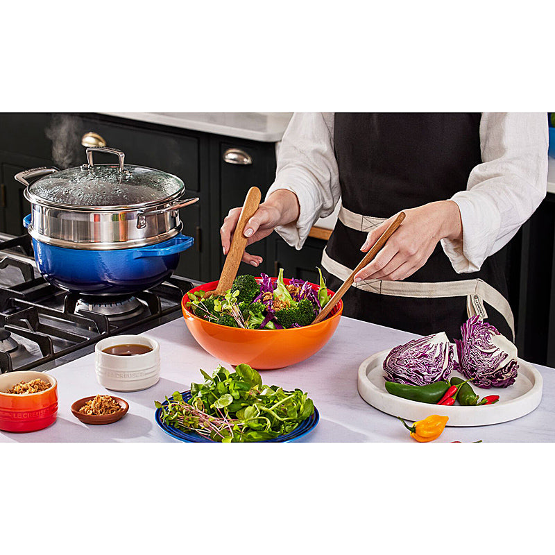 Le Creuset Salatschüssel 24 cm Ofenrot