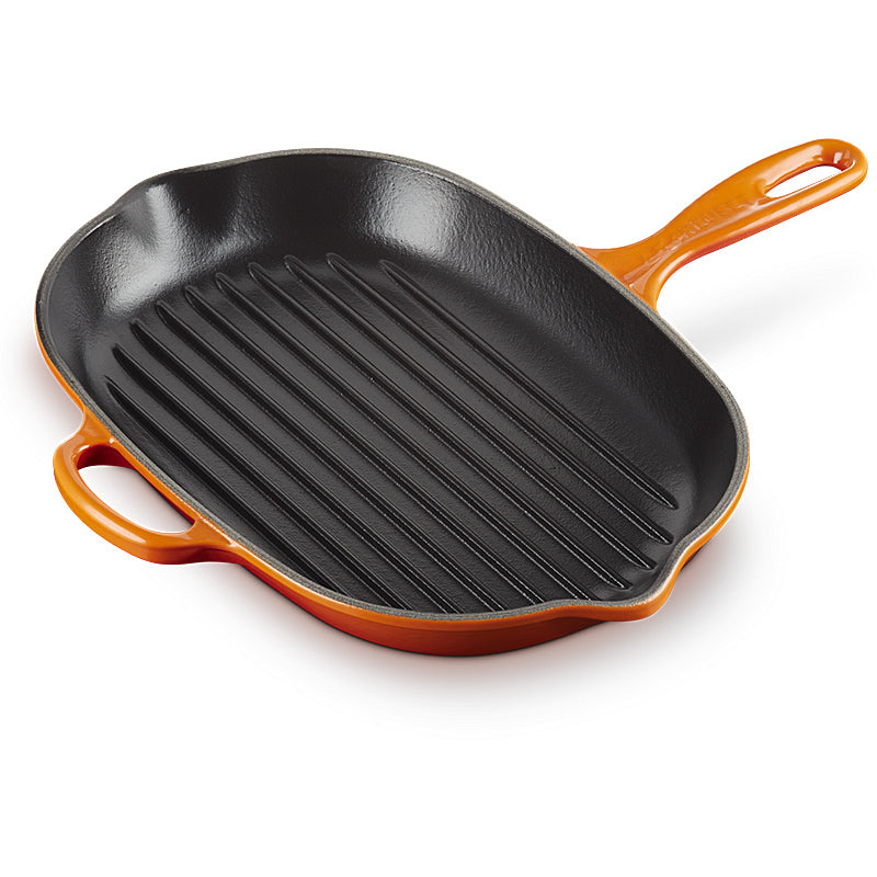 Le Creuset Grillpfanne oval Signature 32cm Ofenrot