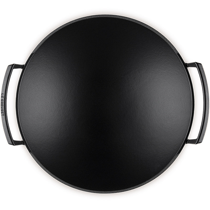 Le Creuset wok with glass lid 36 cm oven red 