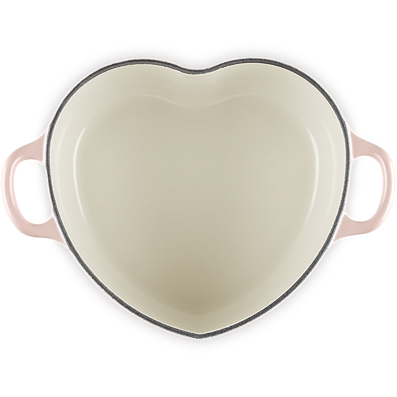 Le Creuset Herzbräter mit Herzknauf 20 cm Peche