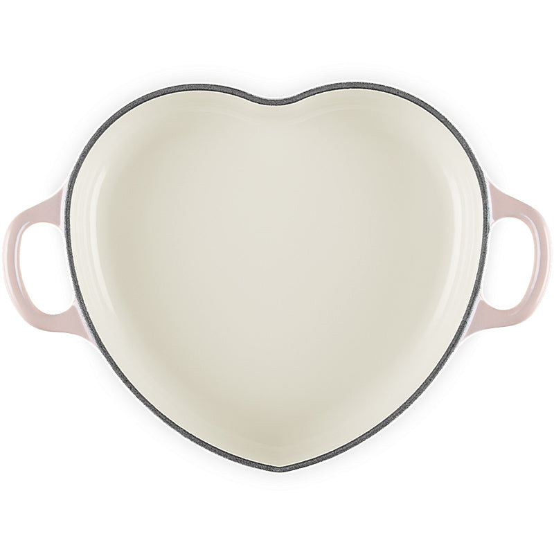 Le Creuset Gourmet-Profitopf Herz mit Herzdeckelknopf 20 cm Pêche