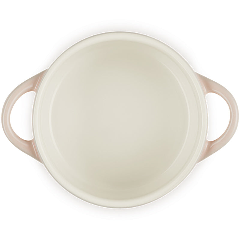 Le Creuset Mini Cocotte 10 cm with gold-colored heart knob Pêche