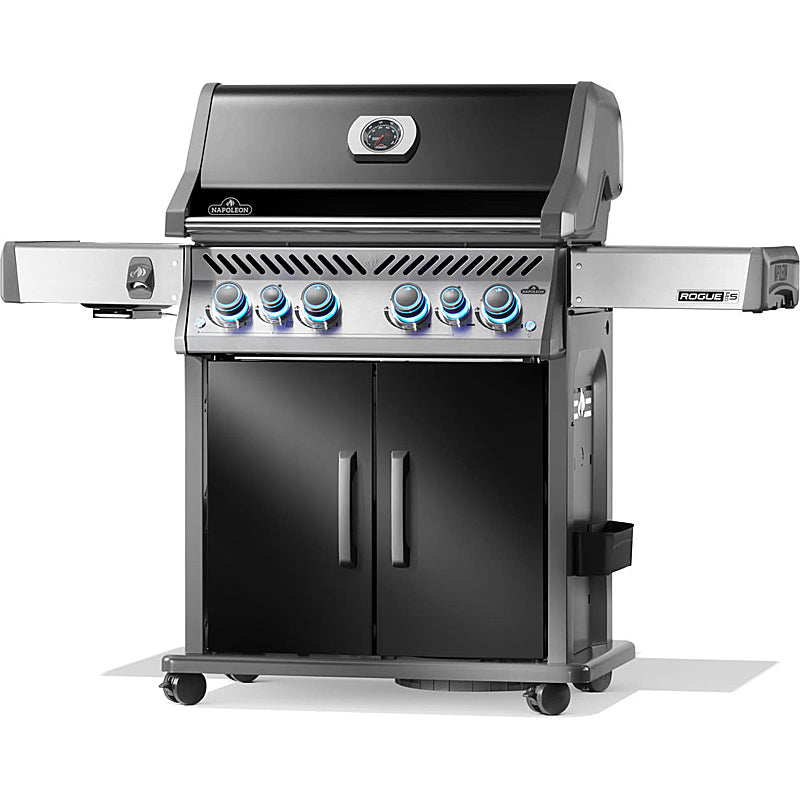Napoleon Rogue PRO-S 525 Gas Grill with Cast Iron Grates, Black