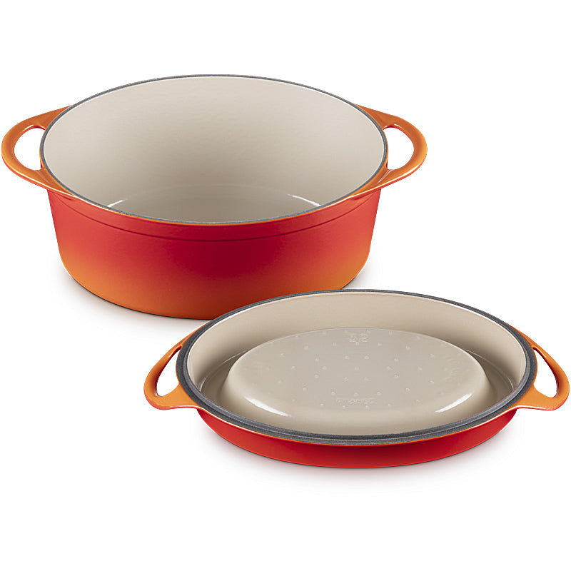 Le Creuset roaster Doufeu oval 32 cm oven red