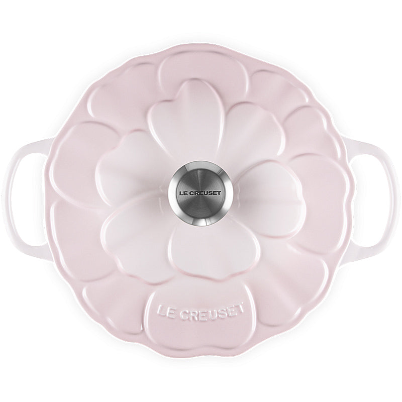 Le Creuset Bräter Signature Blume 26 cm Shell Pink
