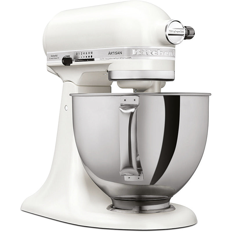 KitchenAid Artisan 5KSM175PSEPL Küchenmaschine 4,8L in Porcelain White mit Zubehör