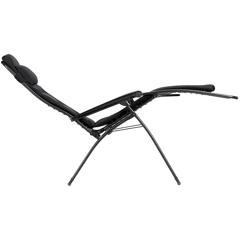 Lafuma RSX XL Clip Relaxation Chair Air Comfort Zero Gravity Color: ACIER TUBE NOIR LFM2059-6135