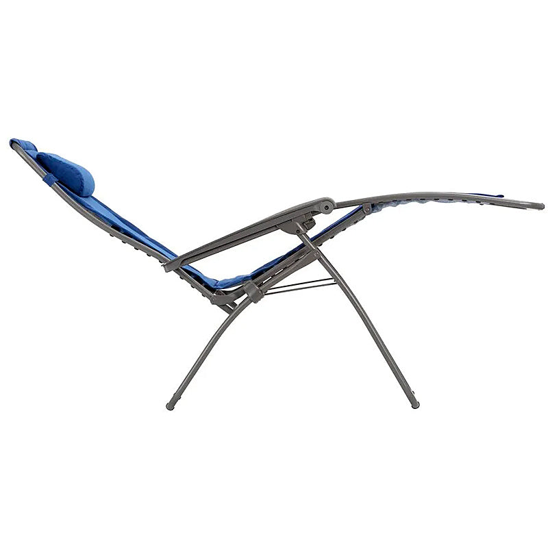Lafuma RSX Clip Light Comfort relaxation lounger color: DENIM TUBE TITANE LFM2054-9928