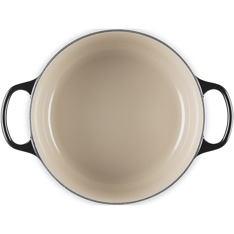 Le Creuset Bräter Signature 26 cm Schwarz glänzend