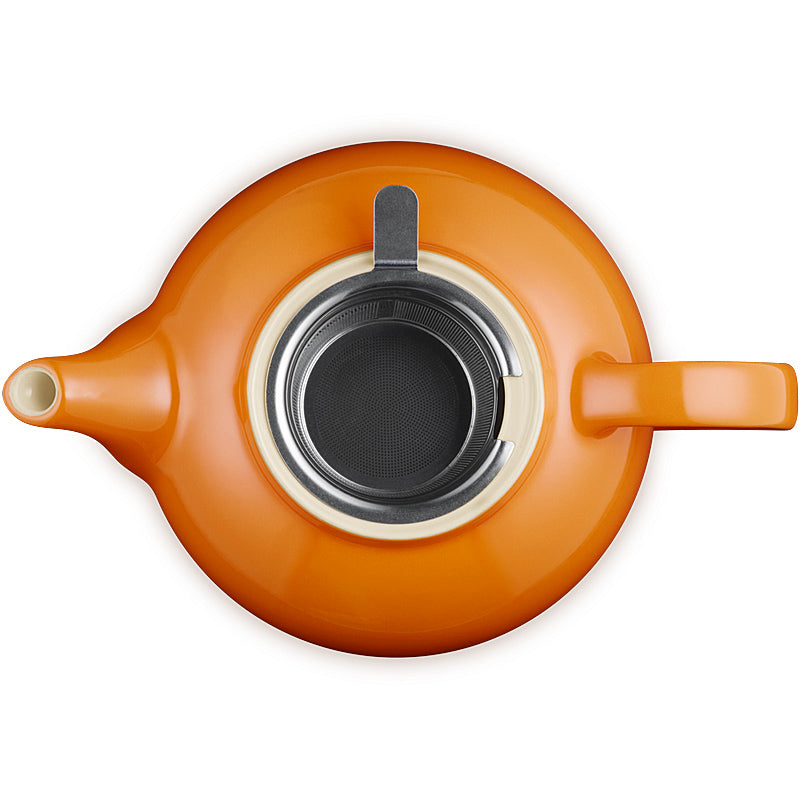 Le Creuset Teekanne mit Sieb 1,3 l Ofenrot