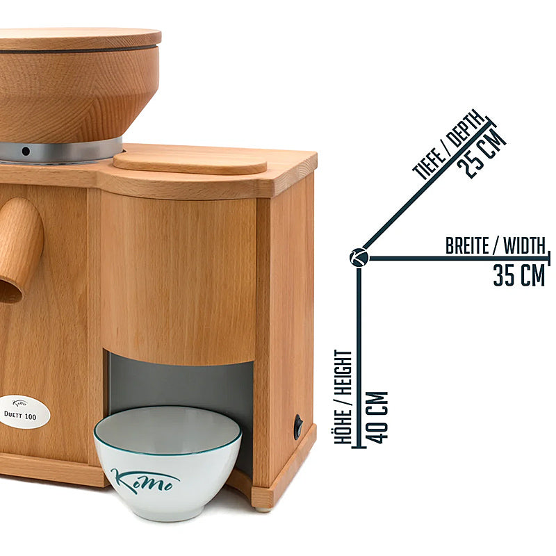 Komo Duett 100 grain mill &amp; flake crusher