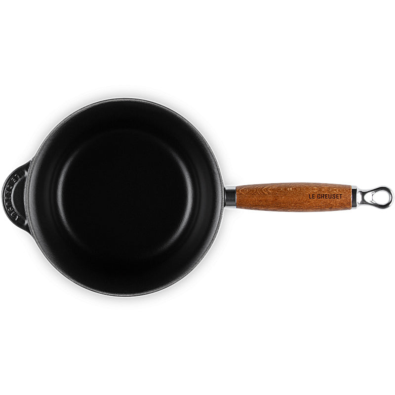 Le Creuset Professional Saucepan with Wooden Handle 18 cm Black 