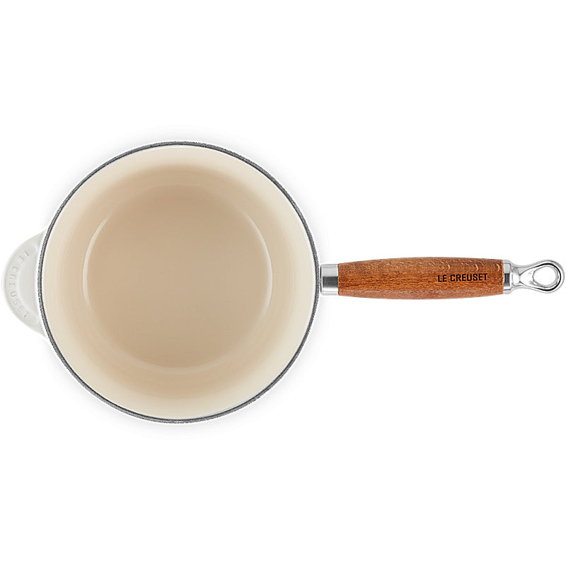 Le Creuset professional pot with wooden handle 18 cm Meringue 