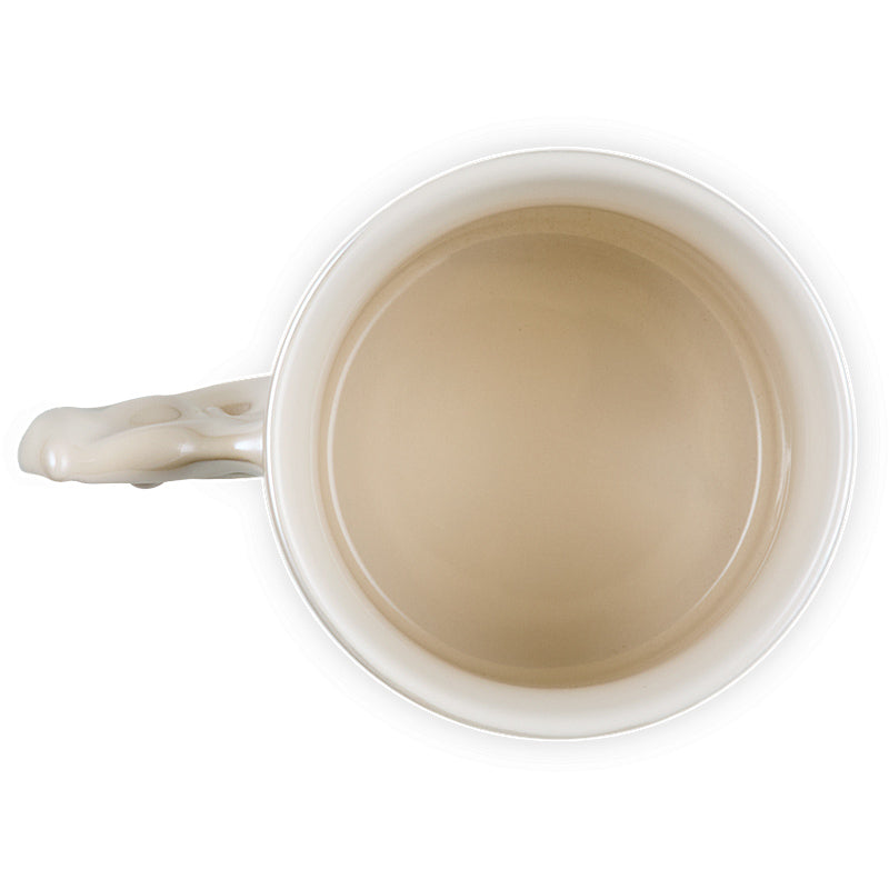 Le Creuset Spock Becher 400ml Pearlized Creme aus Steinzeug