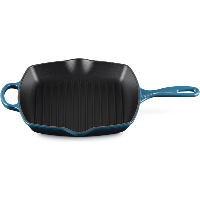 Le Creuset Grillpfanne quadratisch Signature 26 cm Deep Teal