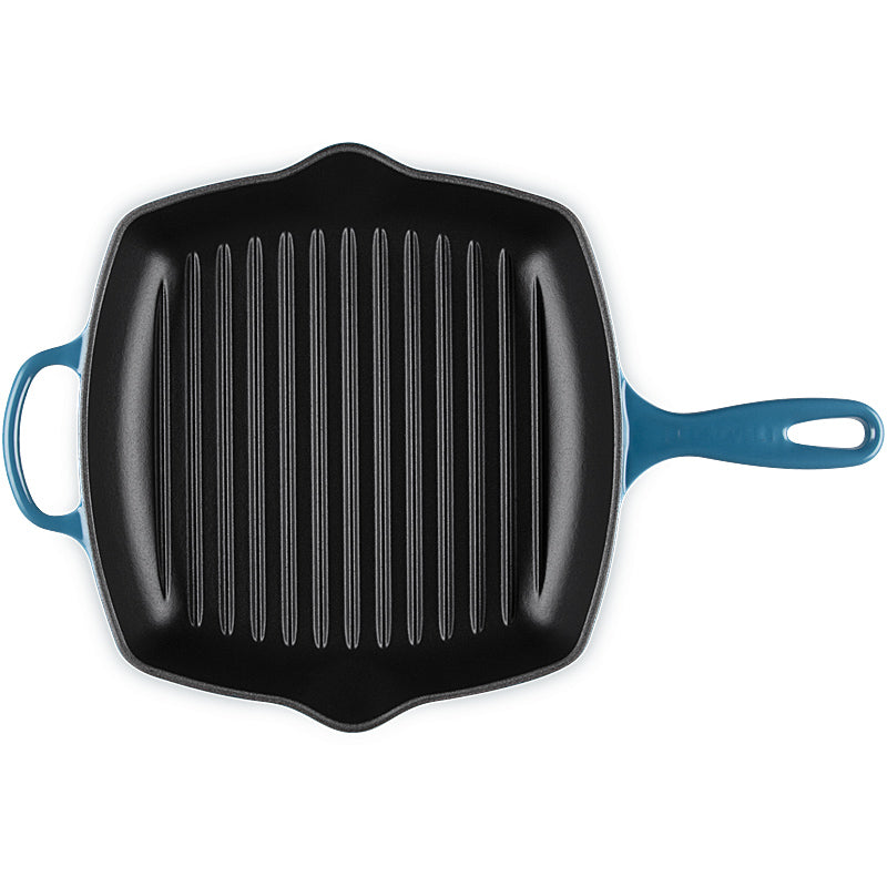 Le Creuset Signature Square Grill Pan 26 cm Deep Teal 