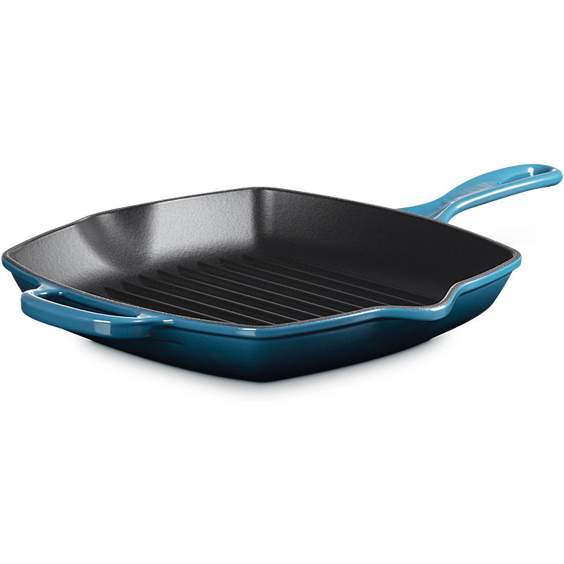 Le Creuset Signature Square Grill Pan 26 cm Deep Teal 