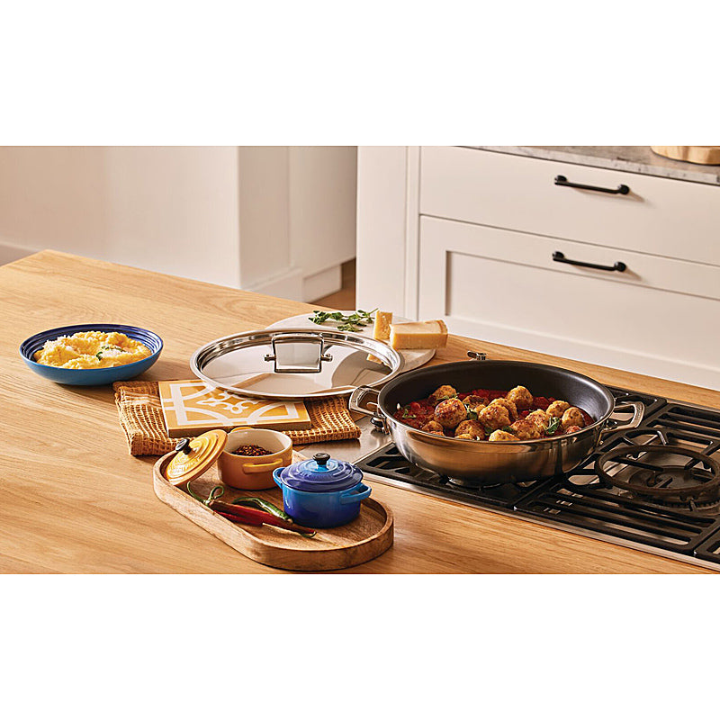 Le Creuset 3-ply Profipfanne mit Deckel antihaft 30 cm