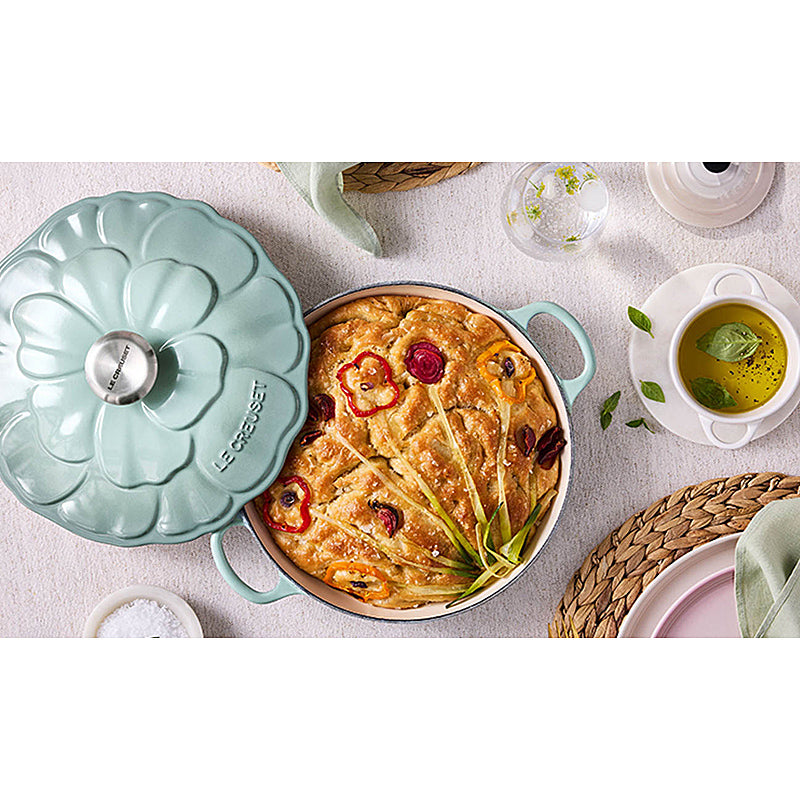 Le Creuset Gourmet-Profitopf Signature Blume 26 cm Sea Salt