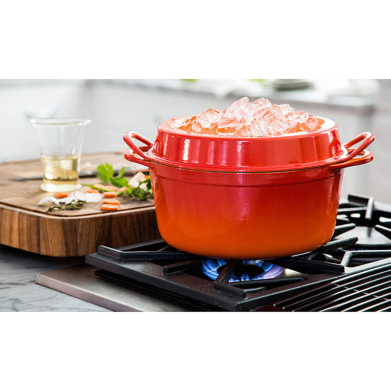 Le Creuset roaster Doufeu oval 32 cm oven red