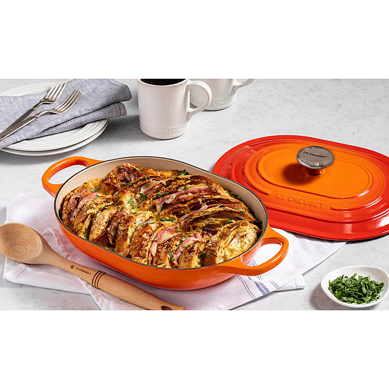 Le Creuset Oblong Signature 31 cm Ofenrot