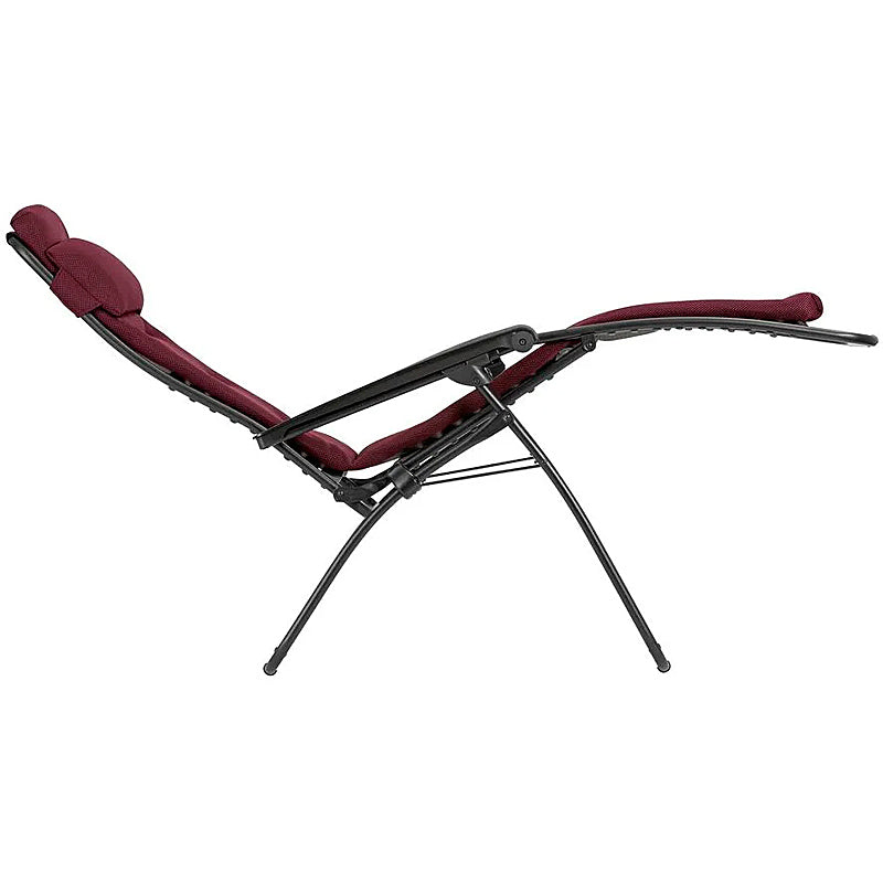 Lafuma RSX Clip relaxation chair Air Comfort Zero Gravity Color: BORDEAUX TUBE NOIR LFM2058-3186