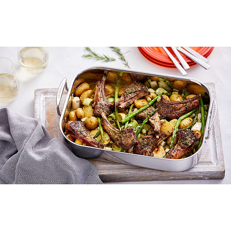 Le Creuset 3-ply Bratreine 35 cm Mehrschichtmaterial