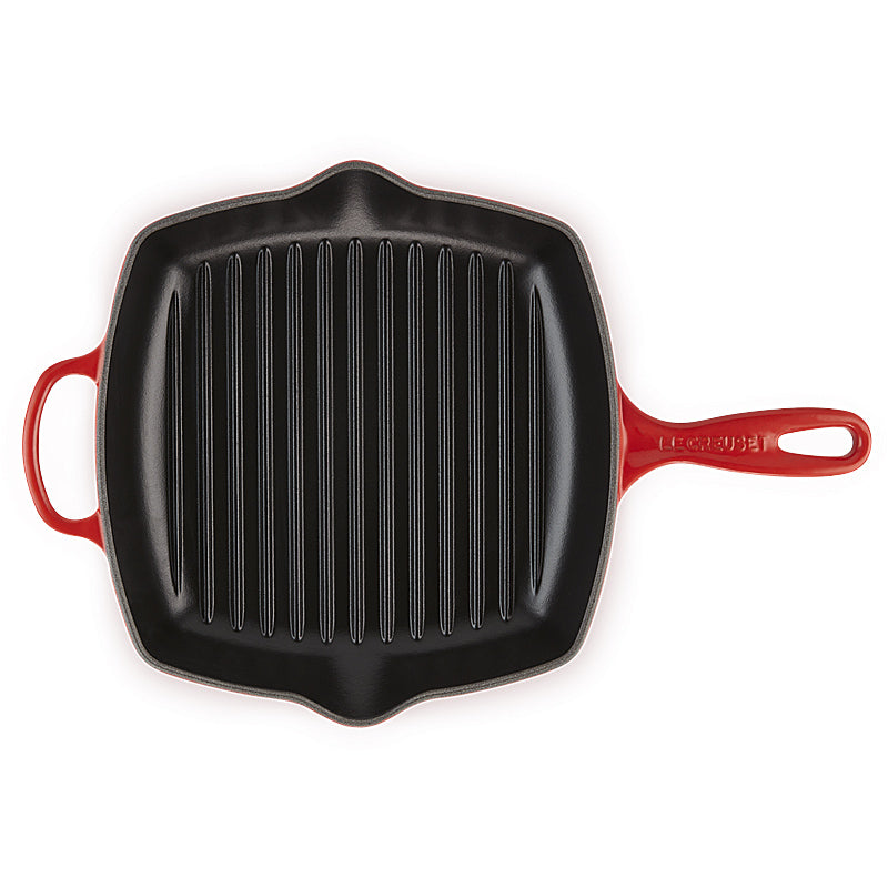 Le Creuset Grillpfanne quadratisch Signature 26cm Kirschrot