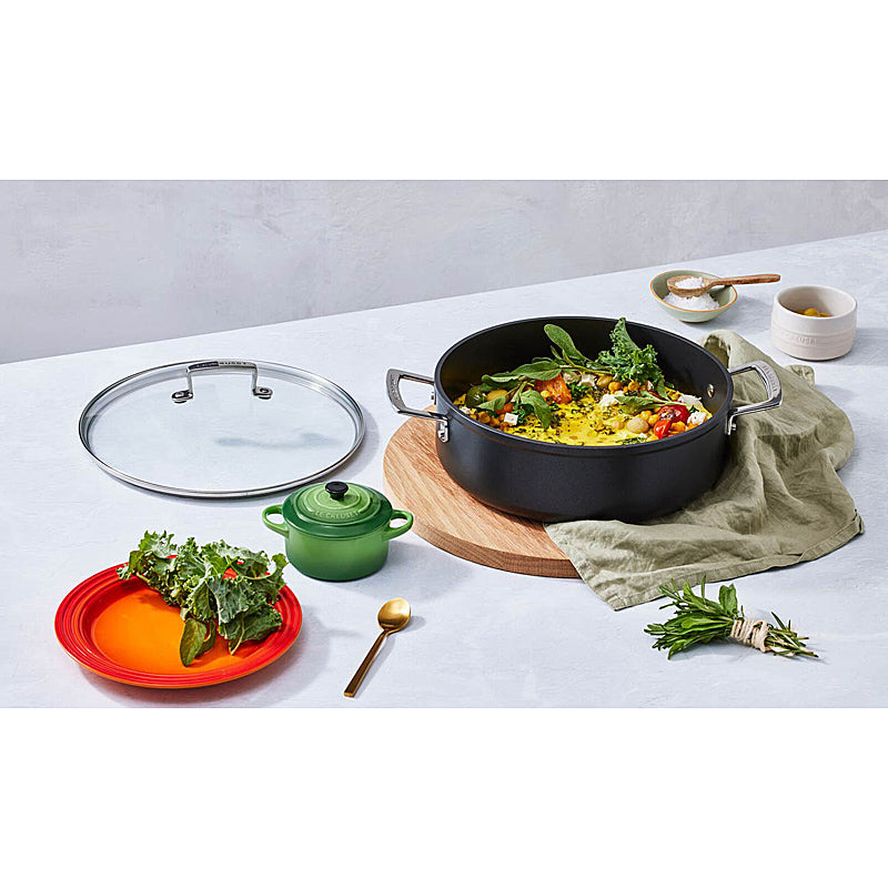 Le Creuset Aluminium-Schmorpfanne mit Glasdeckel 30 cm