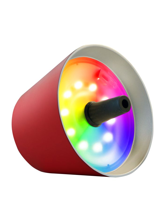 Sompex-Lighting TOP 2.0 ROT H11CM D12,5CM RGB KUNSTST, 103lm 1,3W 2700-3000K