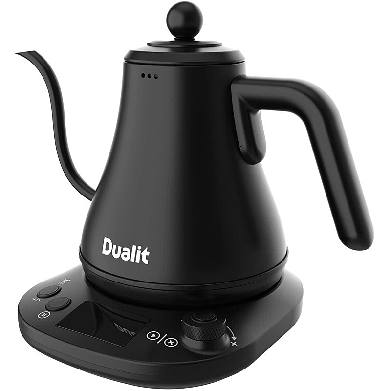 Dualit Pour over Wasserkocher Edelstahl/Schwarz