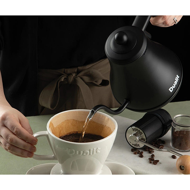 Dualit Pour over Wasserkocher Edelstahl/Schwarz