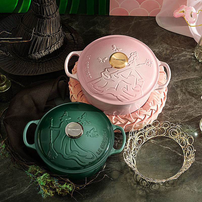 Le Creuset Wicked Collection - runder Bräter Elphaba aus Gusseisen, 24 cm / 4,2 l