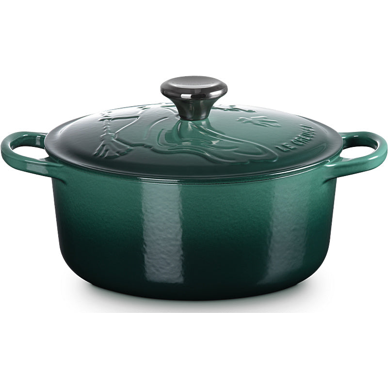 Le Creuset Wicked Collection - runder Bräter Elphaba aus Gusseisen, 24 cm / 4,2 l