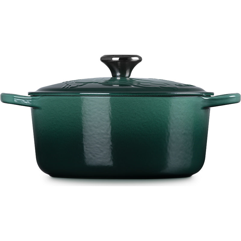 Le Creuset Wicked Collection - runder Bräter Elphaba aus Gusseisen, 24 cm / 4,2 l
