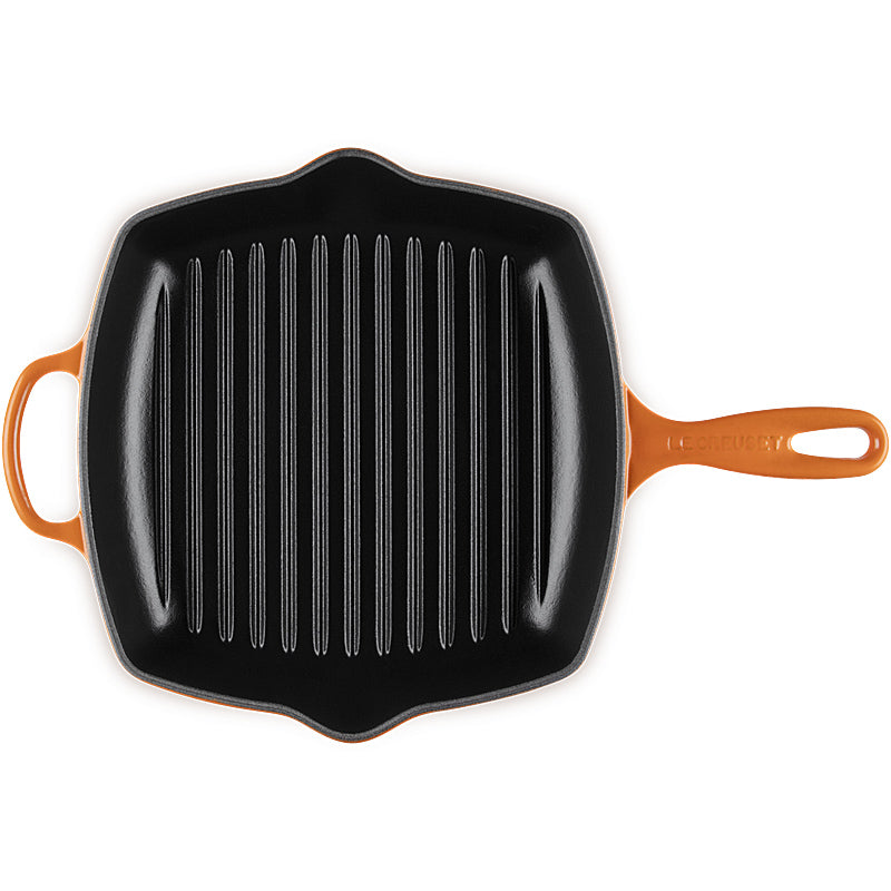 Le Creuset Grillpfanne quadratisch Signature 26cm Ofenrot